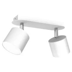 Selezionato da Mazzolaluce Lampada bianca da soffitto con faretti led orientabili