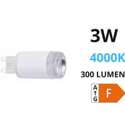 Selezionato da Mazzolaluce Lampadina led g9 led 3w 310lm 4000k ottica frontale 90