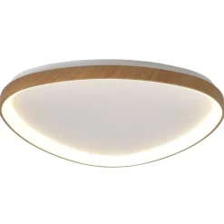 Selezionato da Mazzolaluce Plafoniera effetto legno led 38w 3000k design moderna fp