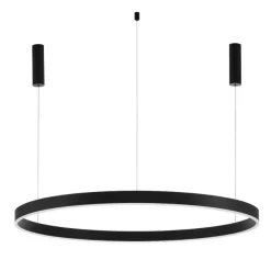 Selezionato da Mazzolaluce Lampadario anello nero 120cm led 72w 2700k a 6000k dimmerabile
