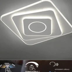 Vivida International Plafoniera bianca led 42w dimmerabile 3000k a 6000k vivida square